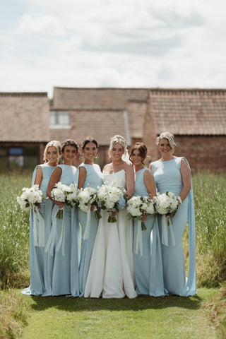 BABY BLUE SCUBA CREPE