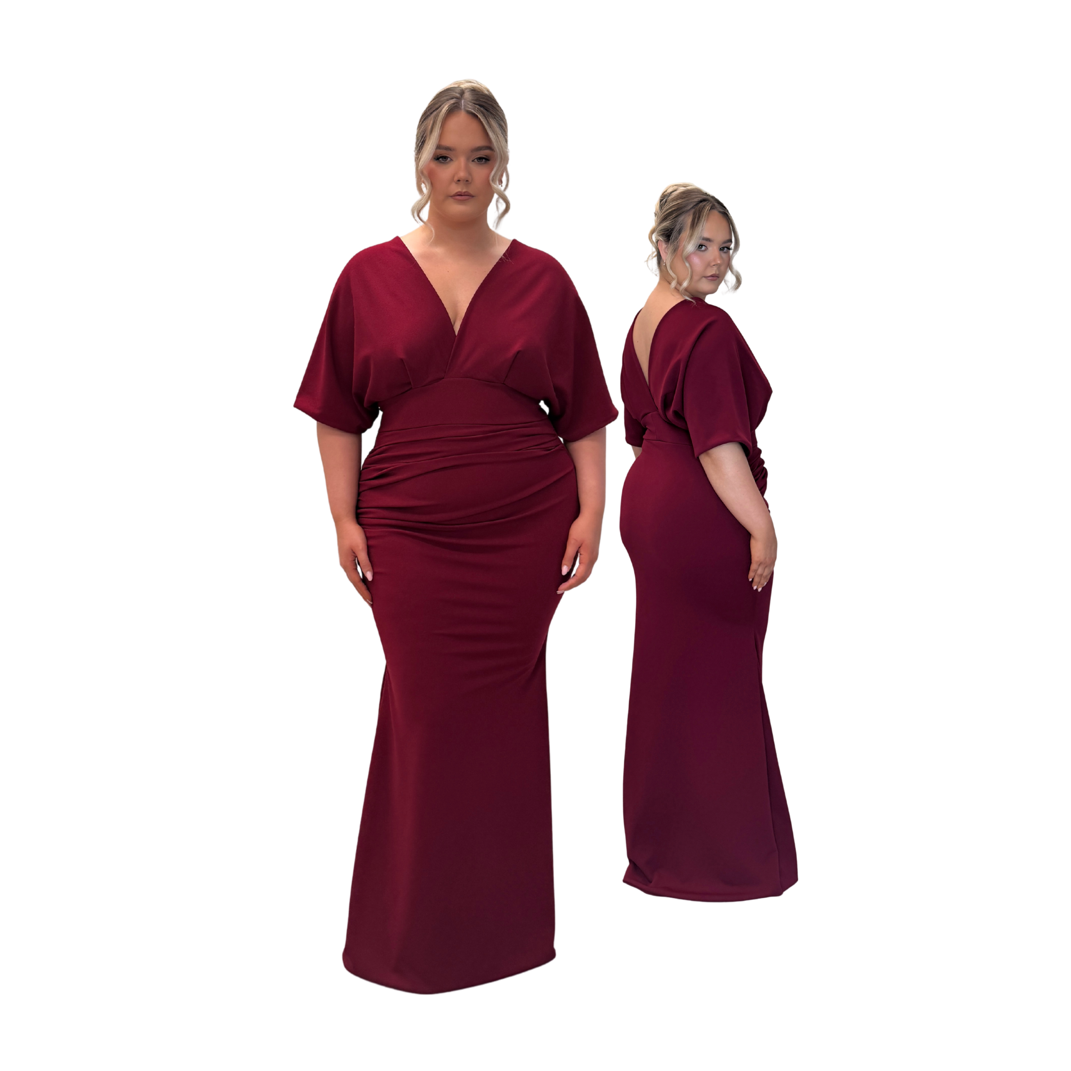 BATWING RUCHED FISHTAIL (30 colours available)