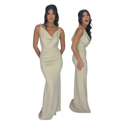 LOUELLA RUCHED FISHTAIL (Made to measure & available in 20+ colours)