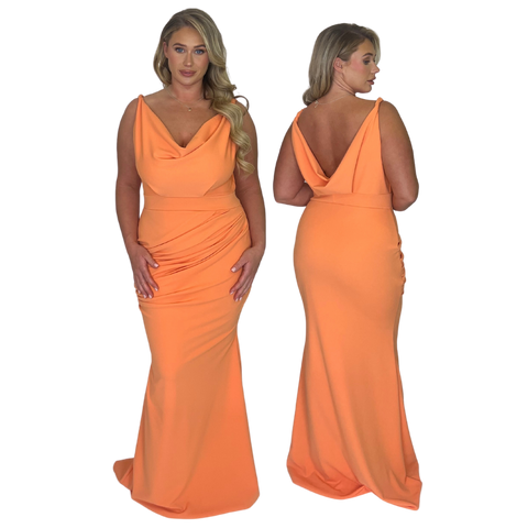LOUELLA RUCHED FISHTAIL (Made to measure & available in 20+ colours)
