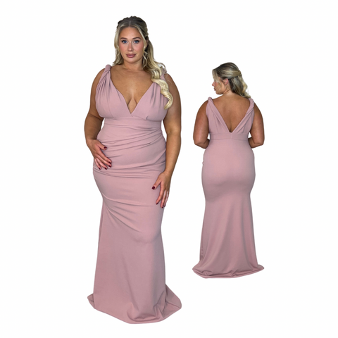REBEKAH RUCHED FISHTAIL (Made to measure & available in 20+ colours)