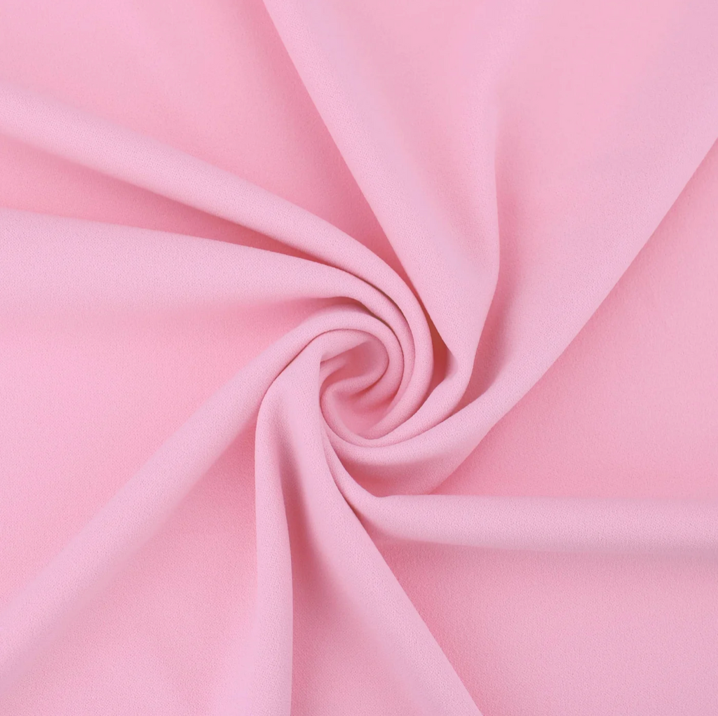 BABY PINK SCUBA CREPE