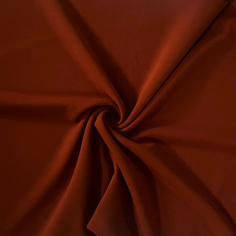 DARK RUST SCUBA CREPE