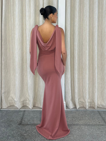 ALORA RUCHED FISHTAIL | ROSE PINK