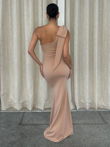 BOW THEA RUCHED FISHTAIL | CASHMERE