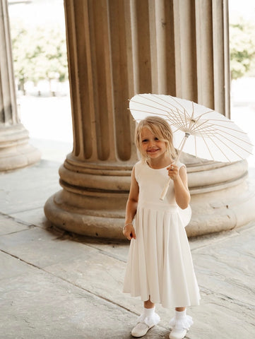 DARCY JUNIOR DRESS WITH BOW (30 colours available)