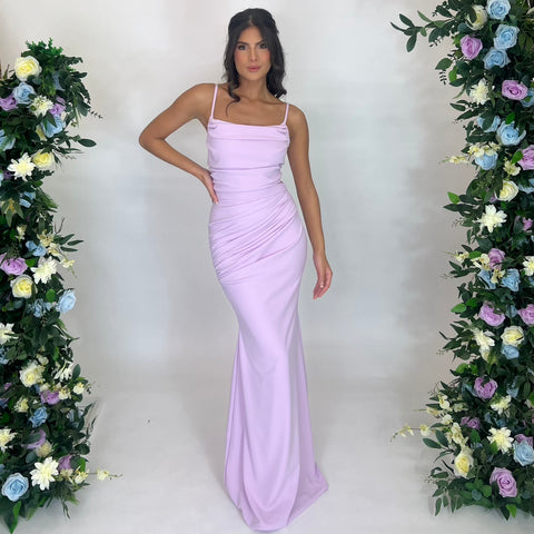 LILAC SNOW SCUBA CREPE