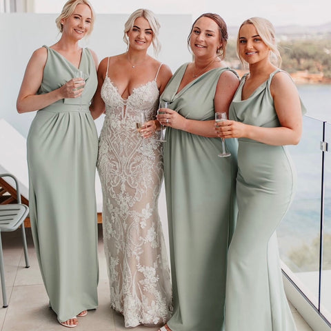 LIGHT SAGE SCUBA CREPE