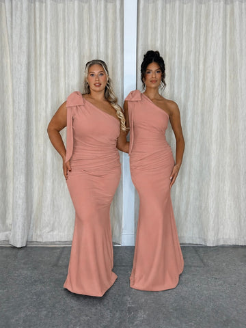 BOW THEA RUCHED FISHTAIL | BLUSH